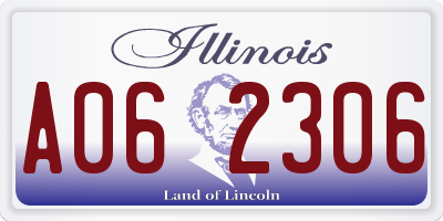 IL license plate A062306