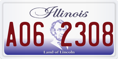 IL license plate A062308