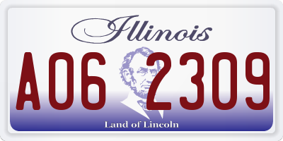 IL license plate A062309
