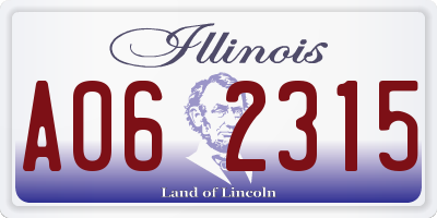 IL license plate A062315