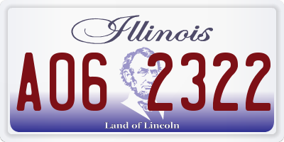 IL license plate A062322