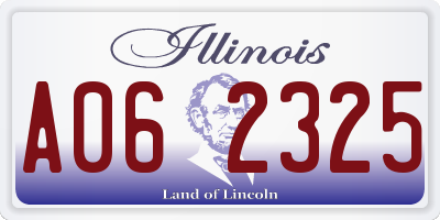 IL license plate A062325