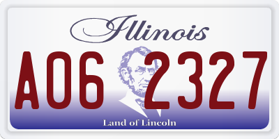 IL license plate A062327