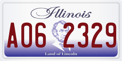 IL license plate A062329
