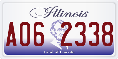 IL license plate A062338