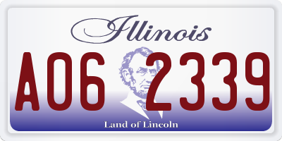 IL license plate A062339