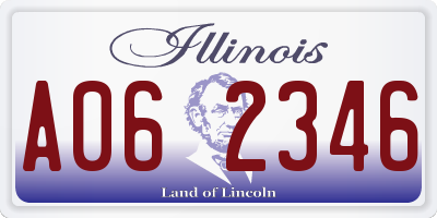 IL license plate A062346