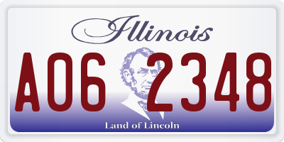 IL license plate A062348