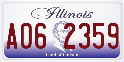 IL license plate A062359