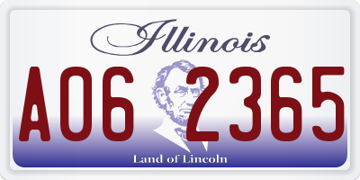 IL license plate A062365