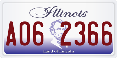 IL license plate A062366