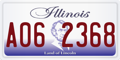 IL license plate A062368