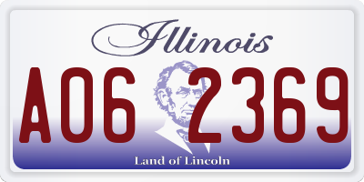 IL license plate A062369