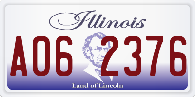 IL license plate A062376