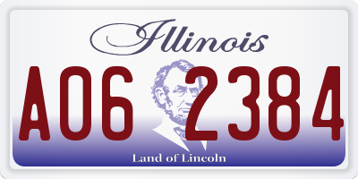 IL license plate A062384