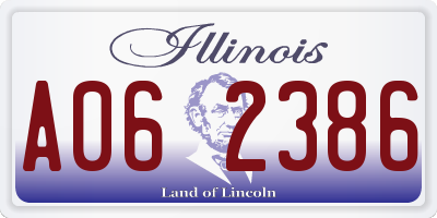 IL license plate A062386
