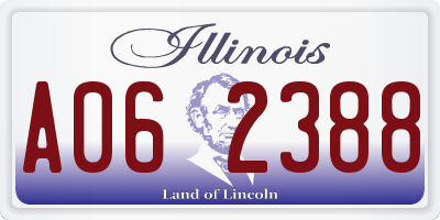 IL license plate A062388