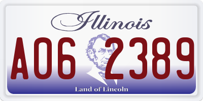 IL license plate A062389