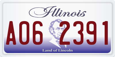 IL license plate A062391