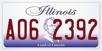 IL license plate A062392