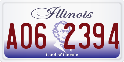 IL license plate A062394