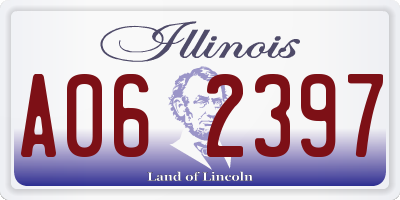 IL license plate A062397