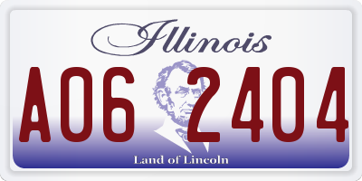 IL license plate A062404