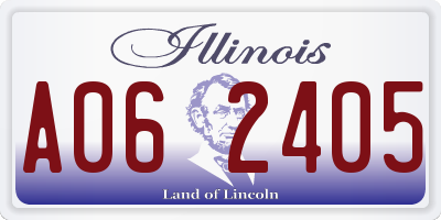 IL license plate A062405