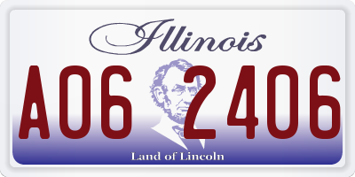 IL license plate A062406