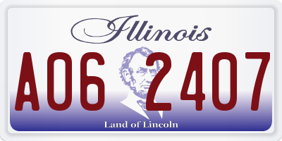 IL license plate A062407