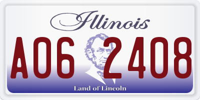 IL license plate A062408