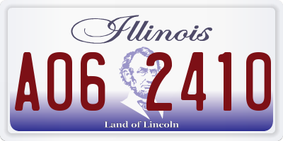 IL license plate A062410