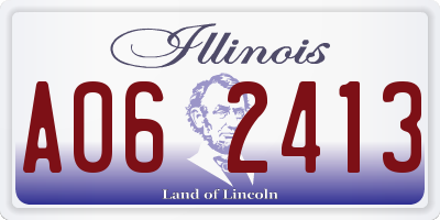 IL license plate A062413