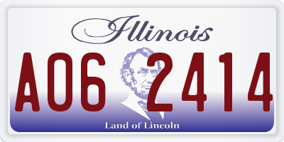 IL license plate A062414