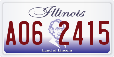 IL license plate A062415