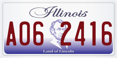 IL license plate A062416