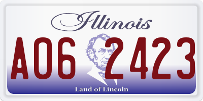 IL license plate A062423