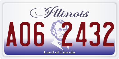 IL license plate A062432