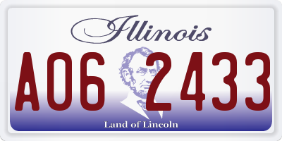 IL license plate A062433