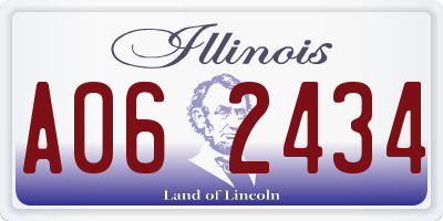 IL license plate A062434