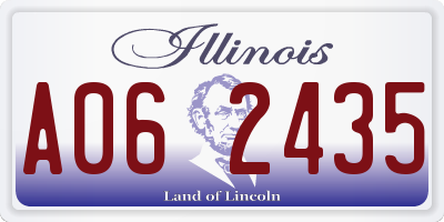 IL license plate A062435