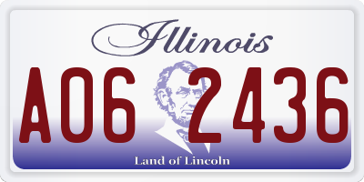 IL license plate A062436