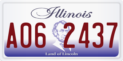 IL license plate A062437