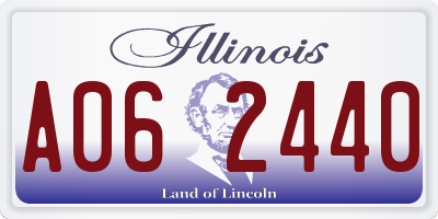 IL license plate A062440
