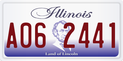 IL license plate A062441