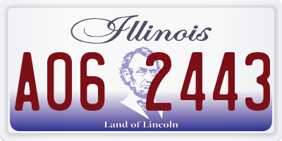 IL license plate A062443