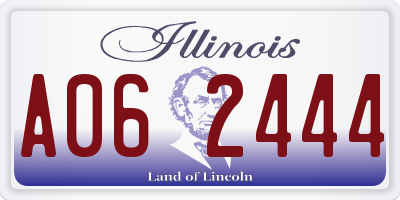 IL license plate A062444
