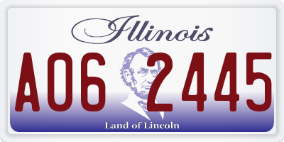 IL license plate A062445