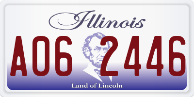 IL license plate A062446
