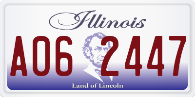 IL license plate A062447